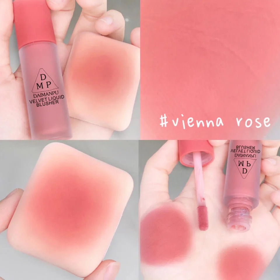Liquid Blush Long-acting Waterproof Easy Halo Dye Brightens The Face Smooth Peach Red Female Cosmetics 250813