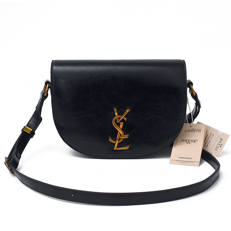 Designer bag free shipping hot Light luxury outdoor casual saddle bag simple and versatile high-capacity shoulder bag