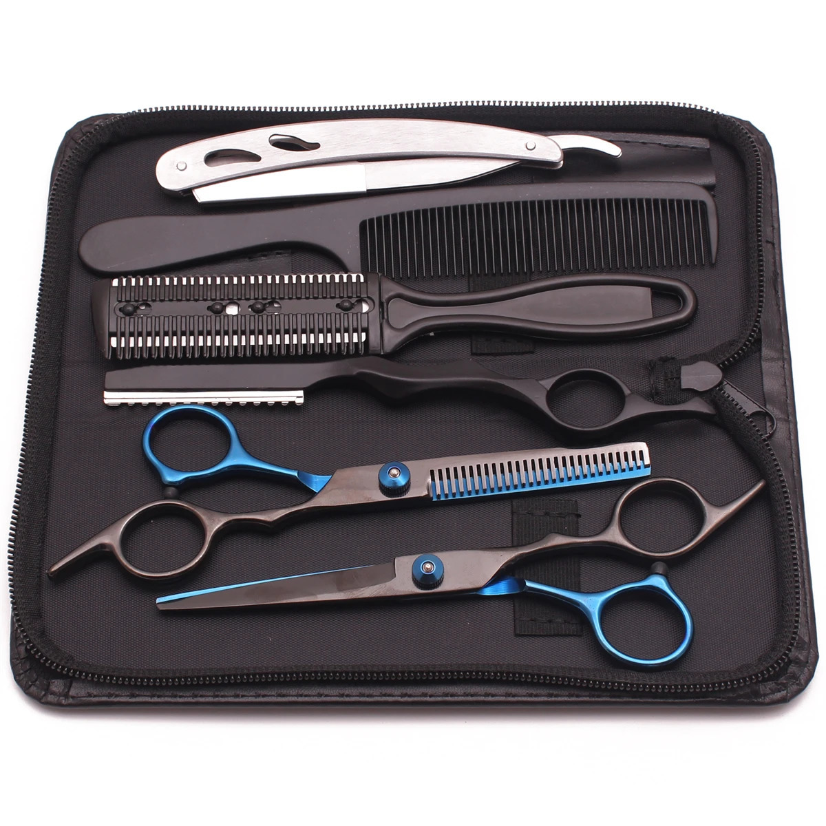 Hairdressing Scissors 6 Japan Stainless Hair Cutting Scissors Thinning Shears Barber Shop Haircut Set Styling Tool Drop 250812