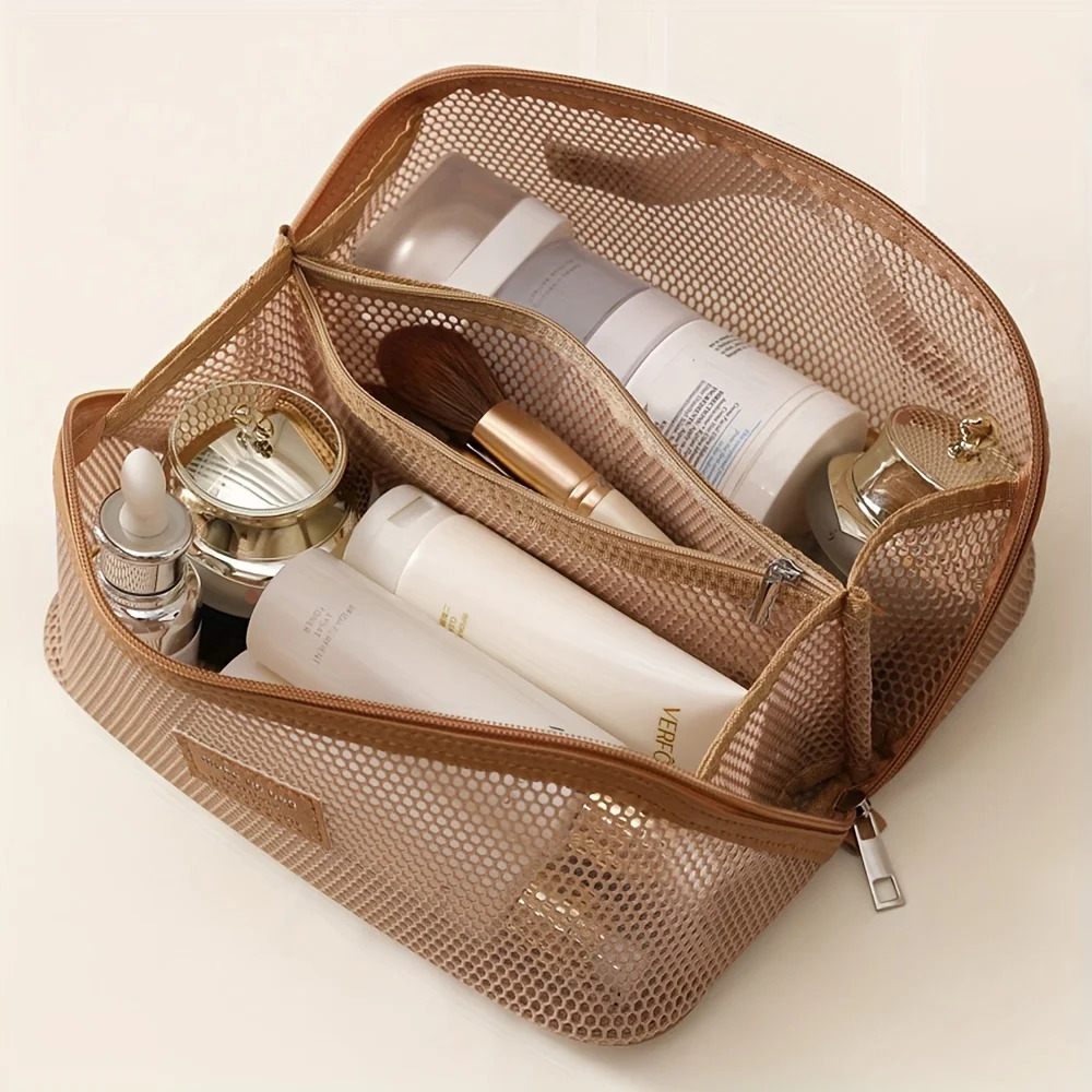 Makeup Organizer Female Toiletry Kit Bag Make Up Case Storage Pouch Lady Box Cosmetic Bag Organizer Bag For Travel Zip 250812