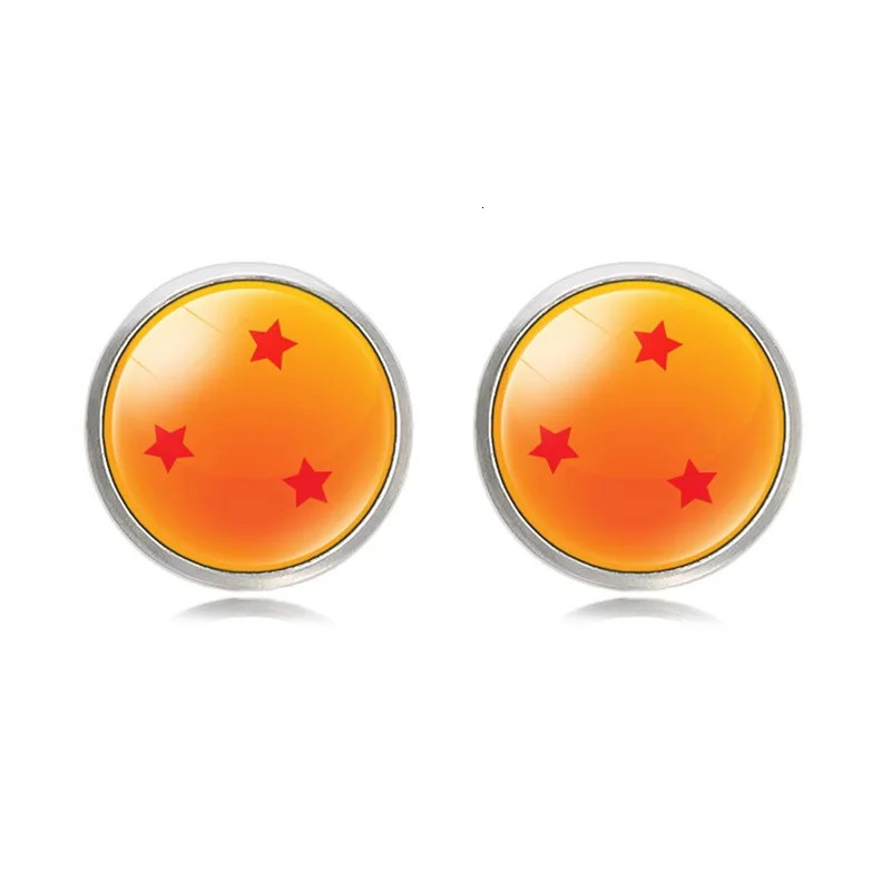 FIMAODZ Anime 7 Stars Balls Cufflinks for Mens High Quality Glass Cabochon Exquisite Male Shirt Cuff Links Wolf Dragon Buttons 250812