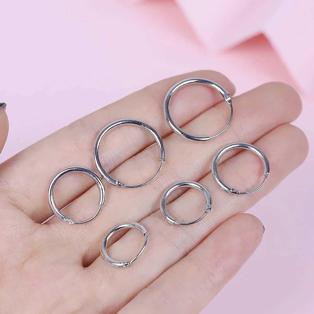 3 Pair/Set Fashion Punk Women Girl Simple Round Circle Small Ear Stud Earrings Punk Hip-hop Hoop Earrings Jewelry XJ250814