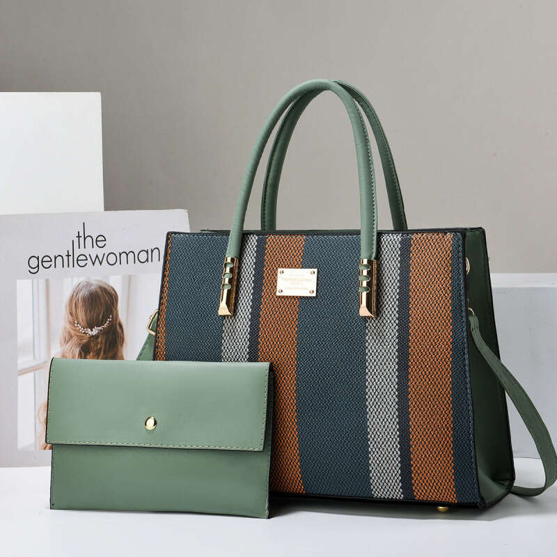 2025 New Trendy Fashion Mother-Daughter Bag Large Capacity Color-Block Handbag Shoulder Crossbody Bags