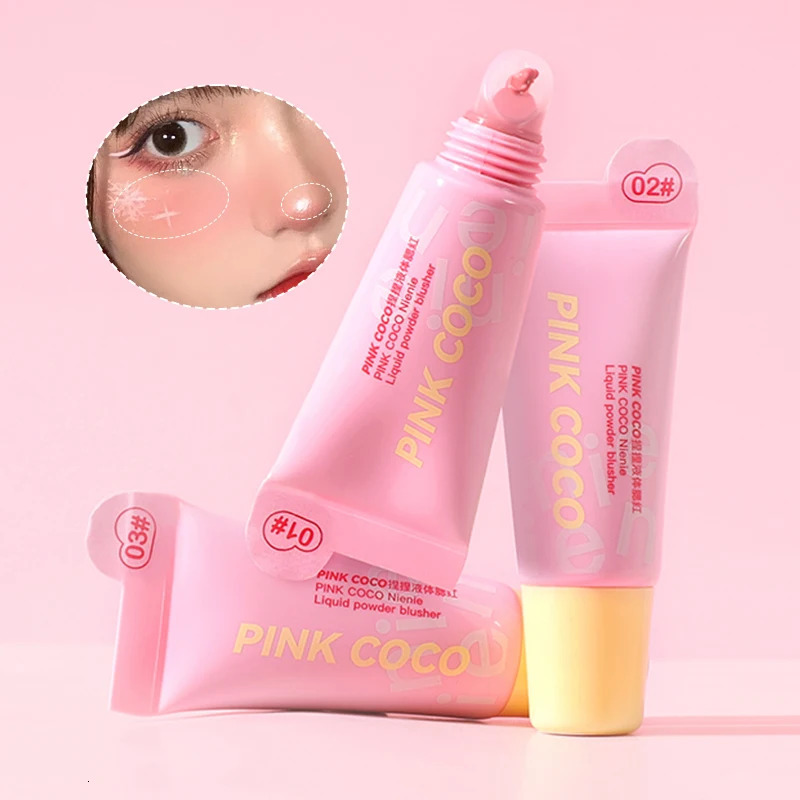 PINK COCO Squeeze Liquid Blush - Single Color Lip Cheek Duo-Use Easy to Apply with Long-Lasting Natural Finish Beauty Makeup 250813