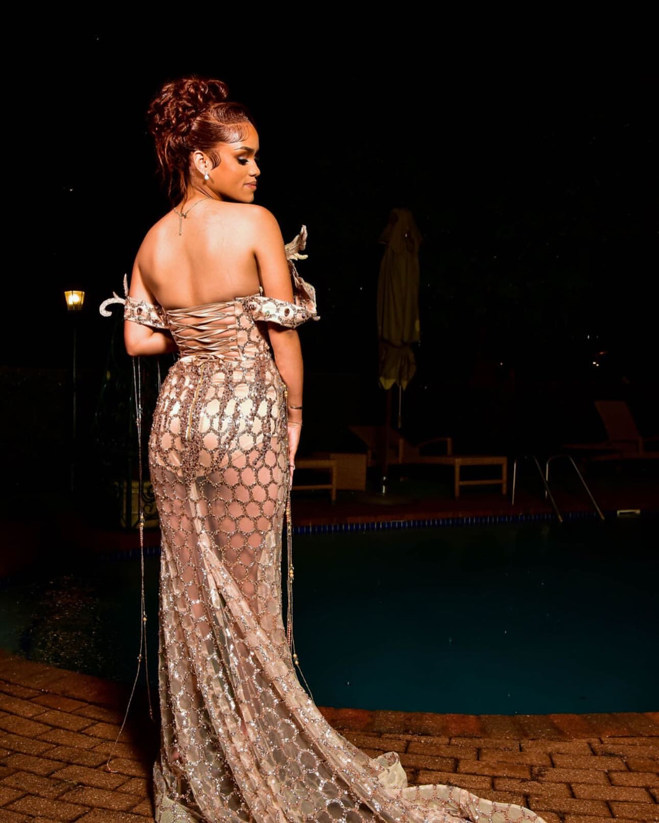 Mermaid Gold Prom Dresses 2025 Crystals Tassels Sequined Lace Evening Formal Party Second Birthday Engagement Gowns Plus Size Dress For Special Occasi