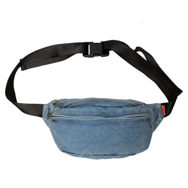 New Washed Denim Chest Women, Youth Waist Bag, Versatile Casual Sports Bags Designer Women Small Crossbody Bag for Men