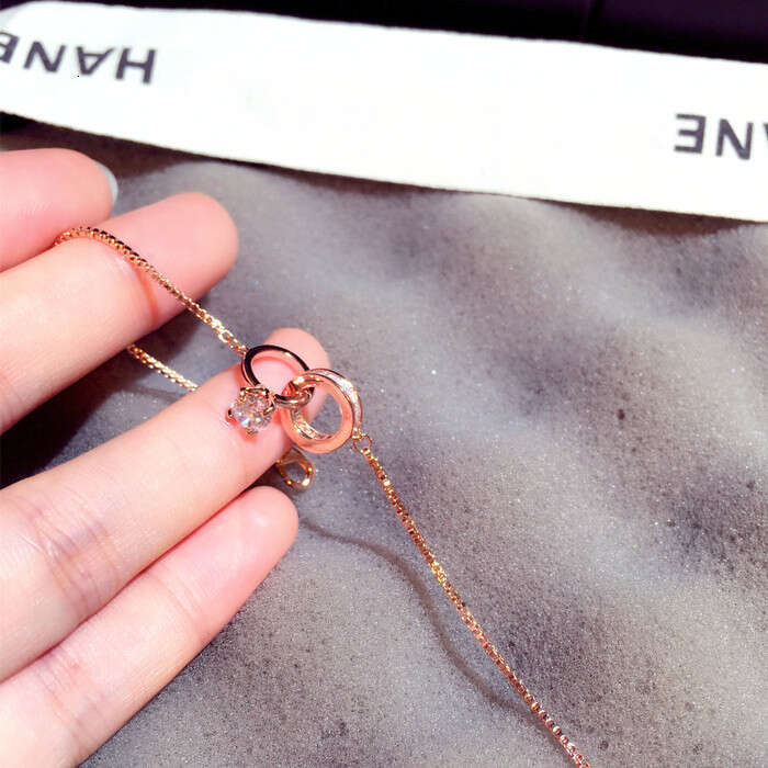 New Fashion Korean Style Bracelet Trendy Zircon Ring Circle Temperament Bangle Jewelry for Women S00278