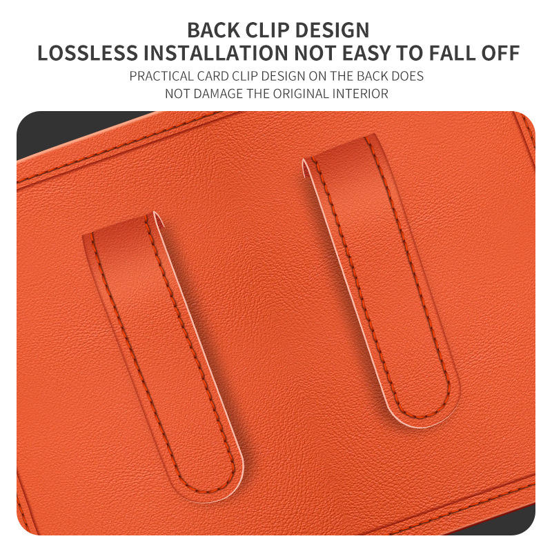 Car interior accessories: car door-mounted trash can, hanging storage box, high-end leather car umbrella holder.