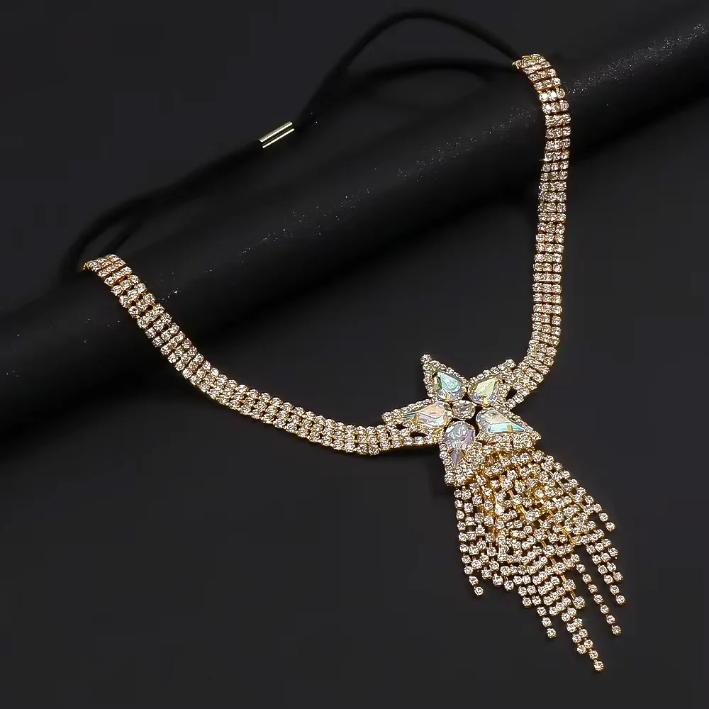 Stonefans Star Thigh Chain Tassel Body Jewelry Elastic Rope Jewelry 2024 Multirow Crystal Leg Chain Bikinis for Women 250813