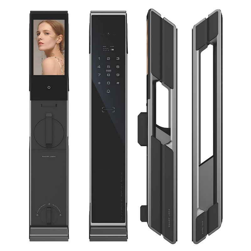 3D Face Recognition Smart Door Lock Electronic Biometric Fingerprint Automatic Smart Lock RUBINHR C939