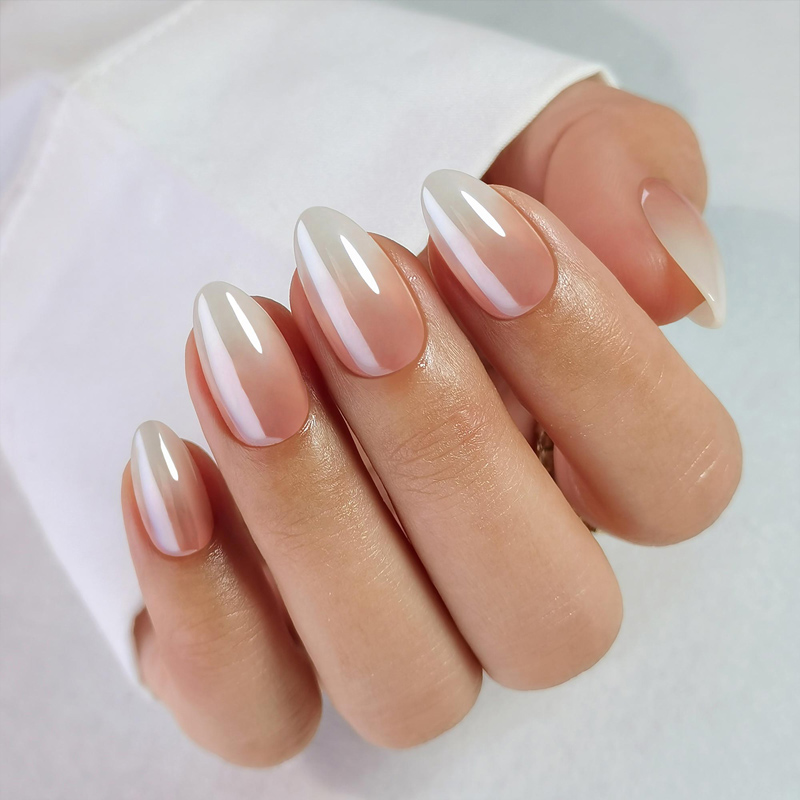 Fashionable Short-Coffin Style White French Tip Fake Nails Kit | Easy Application DIY Acrylic Gel-On Artifical Toenail Tools
