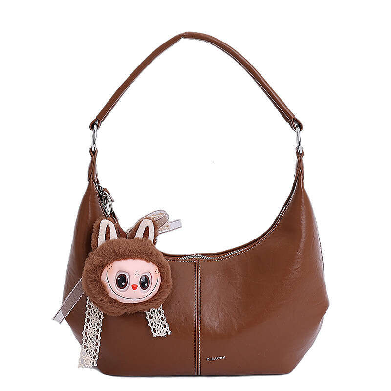 2025 New Women's Versatile Soft Leather Underarm High-End Single Shoulder Stylish Crossbody Bag