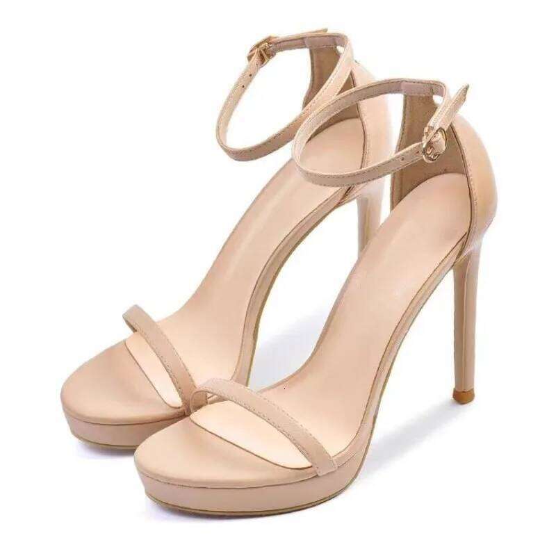 Women Open Toe Ankle Strap Stiletto Dress Sandals Elegant Wedding Party Shoes High Heel Summer Classic Sexy Pumps