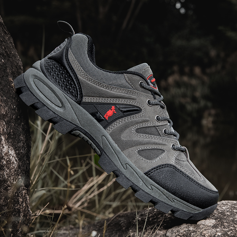 PROTECTCAMEL designer shoes free shipping hot outdoor sports running shoes waterproof anti-slip hiking shoes for men green grey