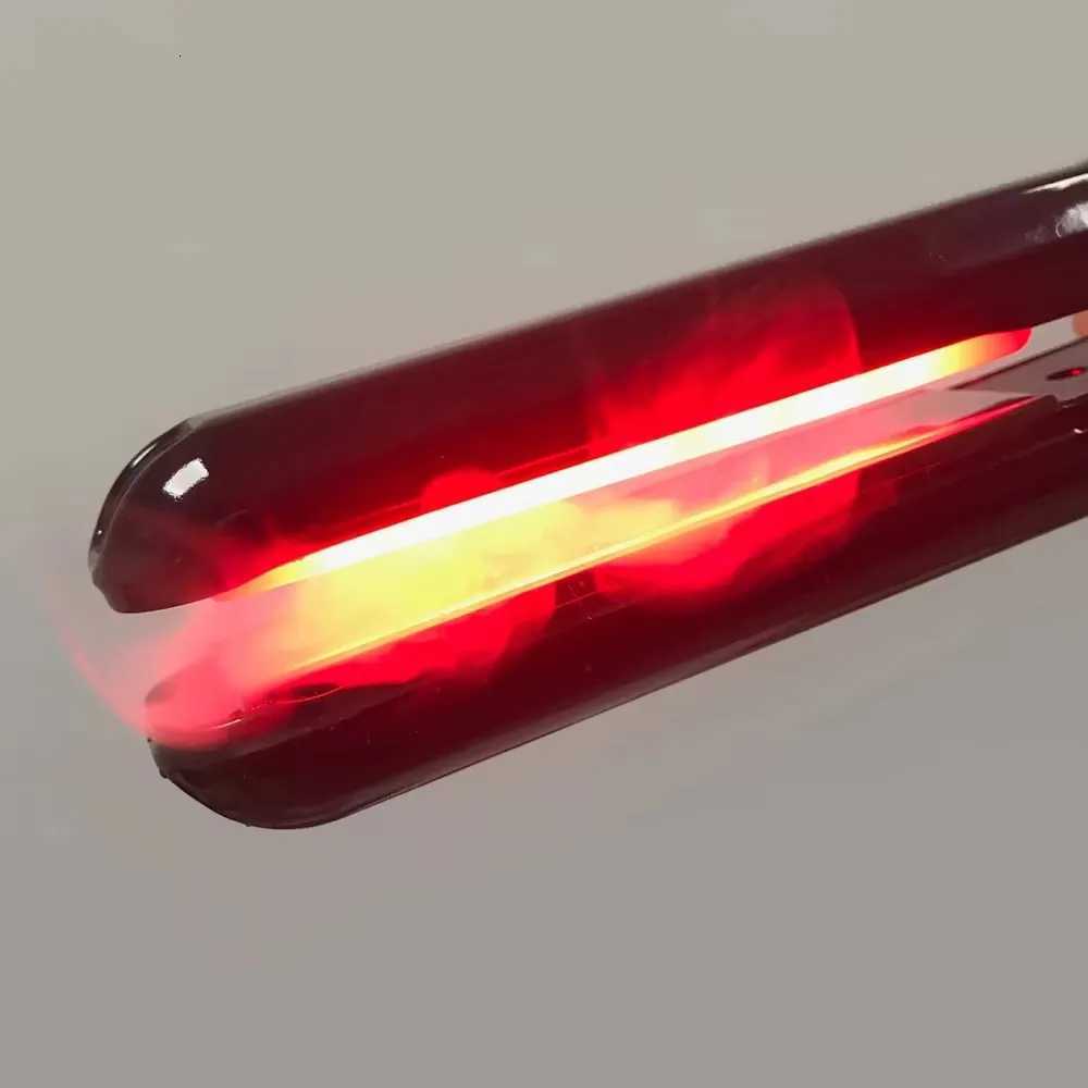 Cold Plate Tourmaline Ceramic Hair Straightener Infrared Hair Care Heat Protection Straightener Ultrasonic Hair Flat Iron W250814