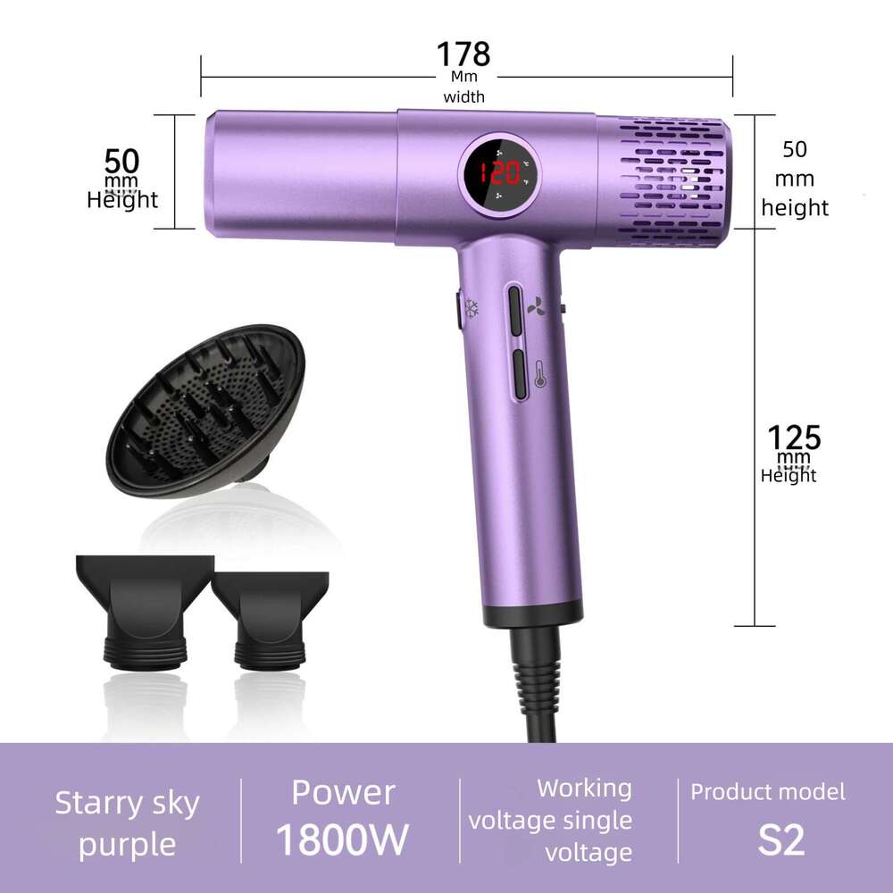 High Speed Negative Ion Constant Temperature Care T Type Lightweight Brushless Salon Household Hair Dryer