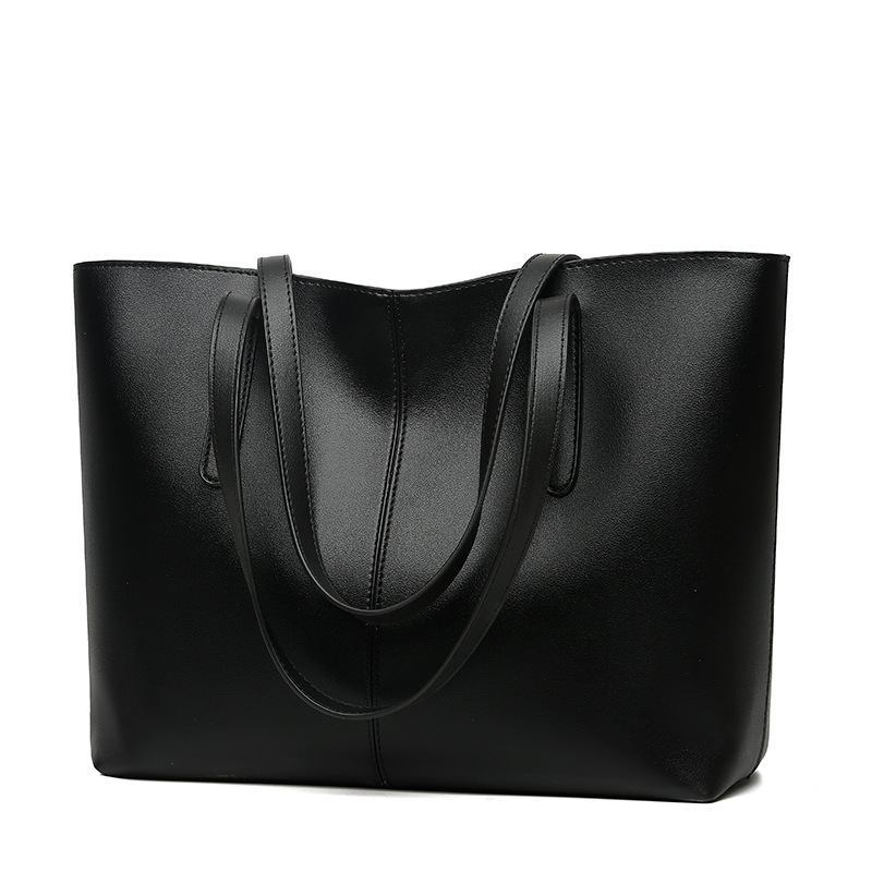 Luxury Brand Designer Bag Tote Bag PU Solid Color Retro European And American Water-Resistant Shoulder Bag Casual Simple Versatile Large Capacity Comm