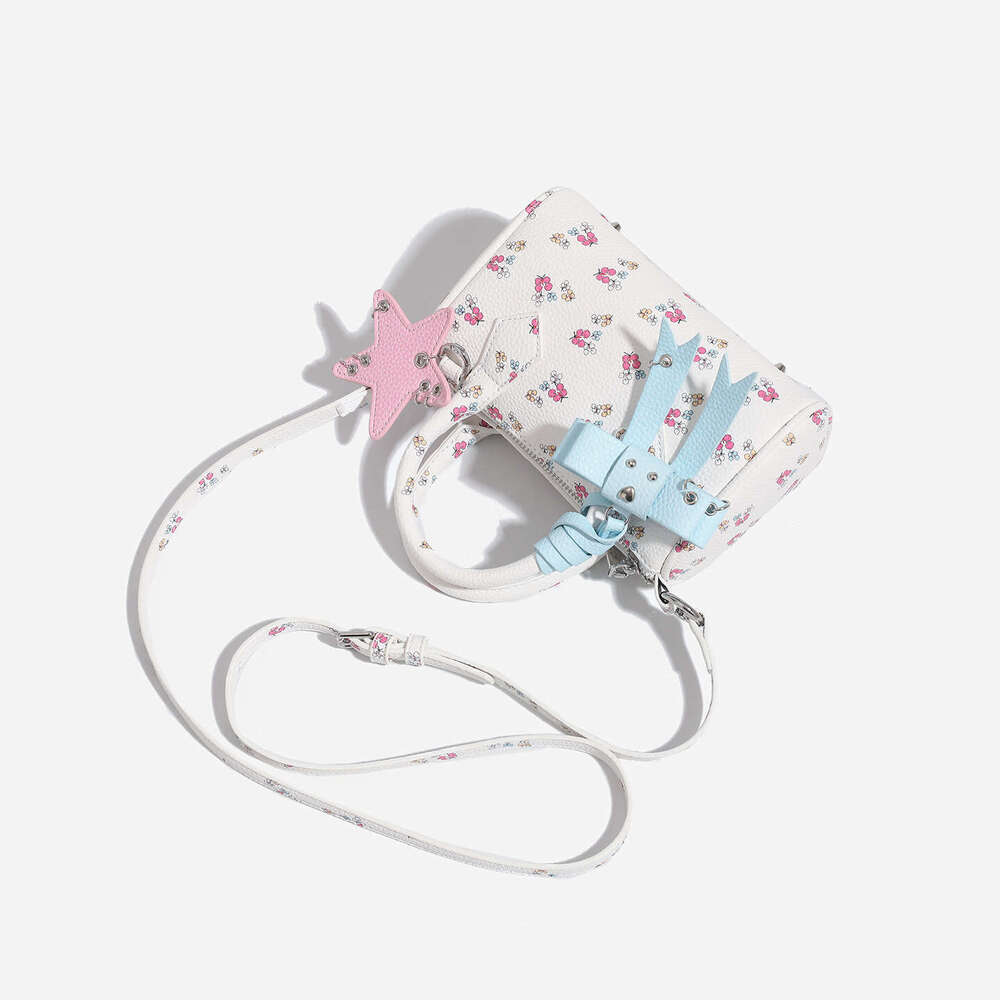 Women's Handbag Printed Single Shoulder Bowling Bag 2025 New Style Retro Fashion Underarm Strap Bag