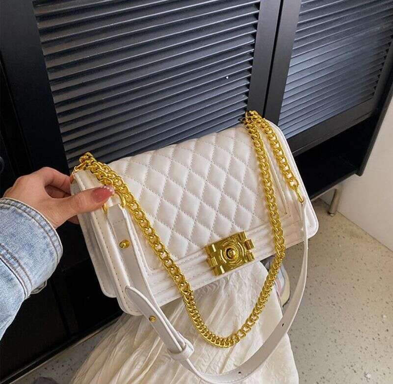 Dia Pattern Shoulder Bags Women High-quality Chain Crossbody Bag