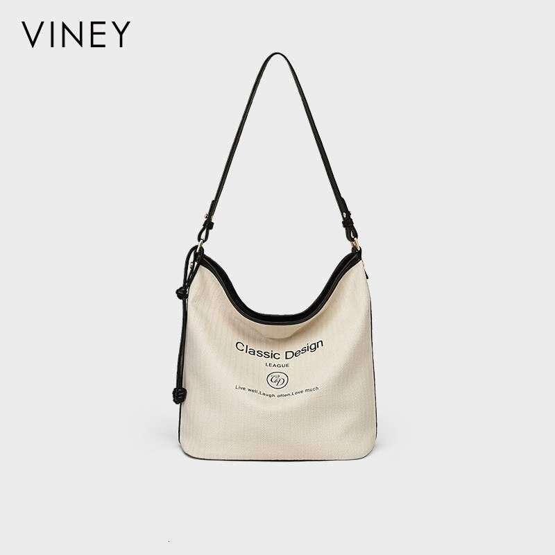 VINEY2025 Summer New Women's Tote Casual Canvas Large Capacity Shoulder Messenger Bags