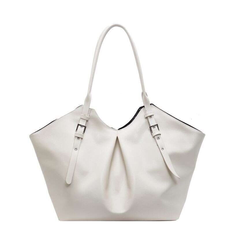 Bags Large Capacity Pleated Tote Women's New Simple Casual Retro Handbag Fashion Underarm Shoulder Bag