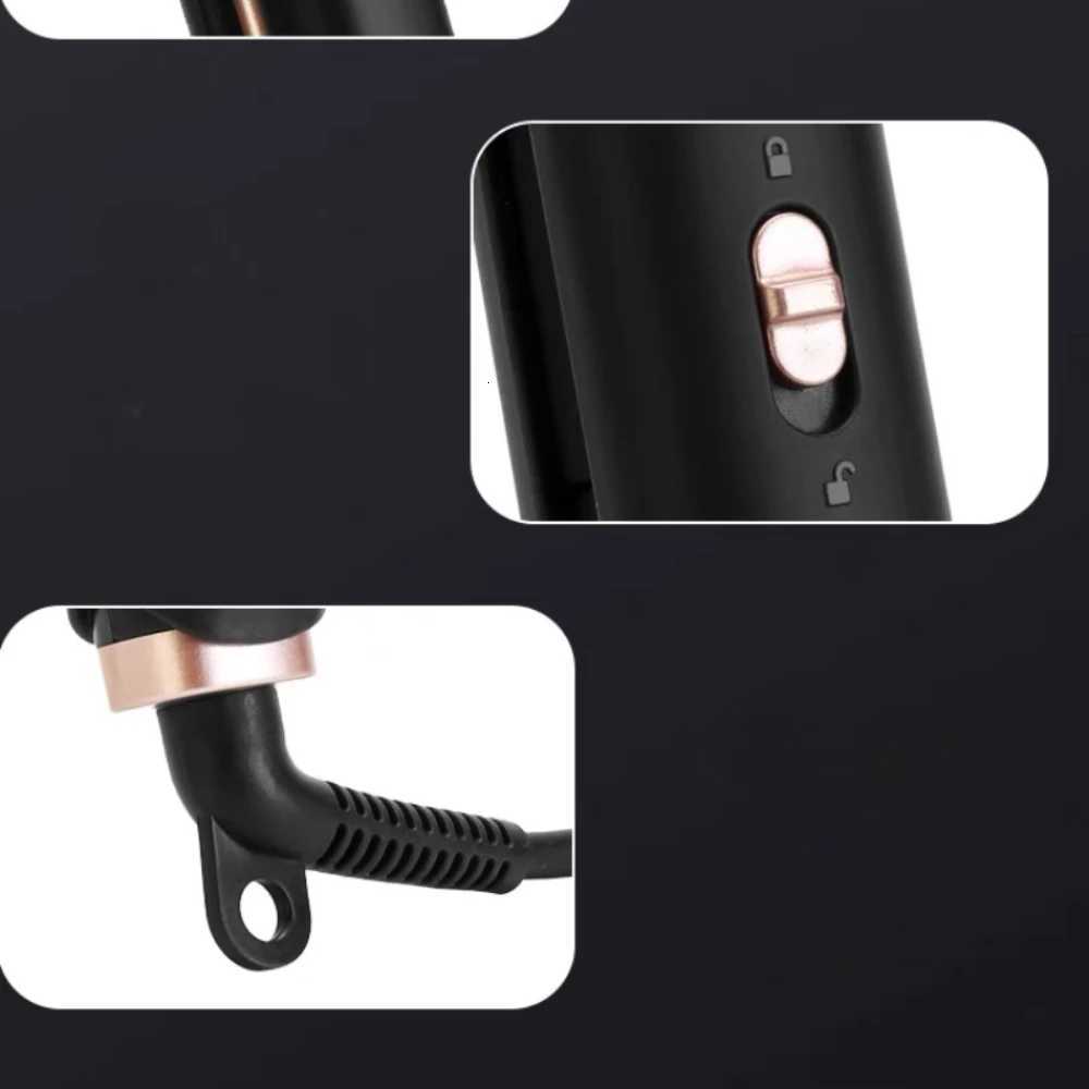 2 In 1 Hair Straightener Curler Small Flat Iron Ceramic Hair Crimper for Short Hair Straightening and Curling Styling Tool W250814