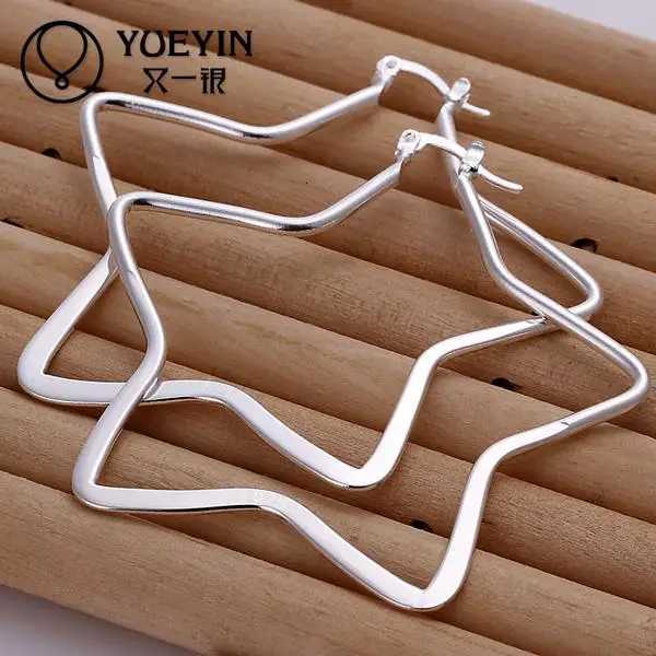 Romantic Classic Wholesale Silver Color Hoop Earrings For Women Big Round Circle Earrings Cluaise Uhani For Wife XJ250814