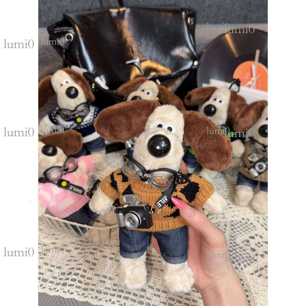 British Chief Cute Backpack Pendant Plush Doll Ornament Couple Dog Keychain Decoration Gift