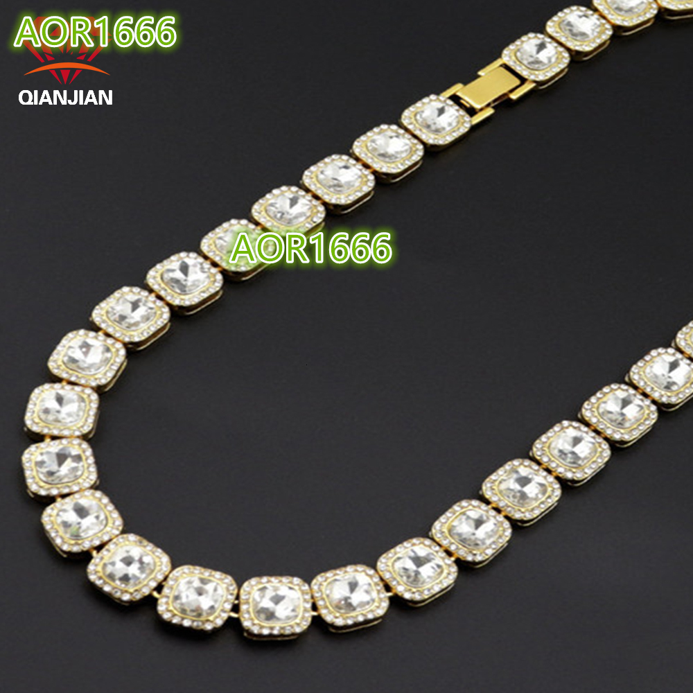 2024 Hip Hop Popular 925 Silver Moissanite Necklace GRA VVS1 Baguette Square Cut Tennis Necklace With Jewelry Bag
