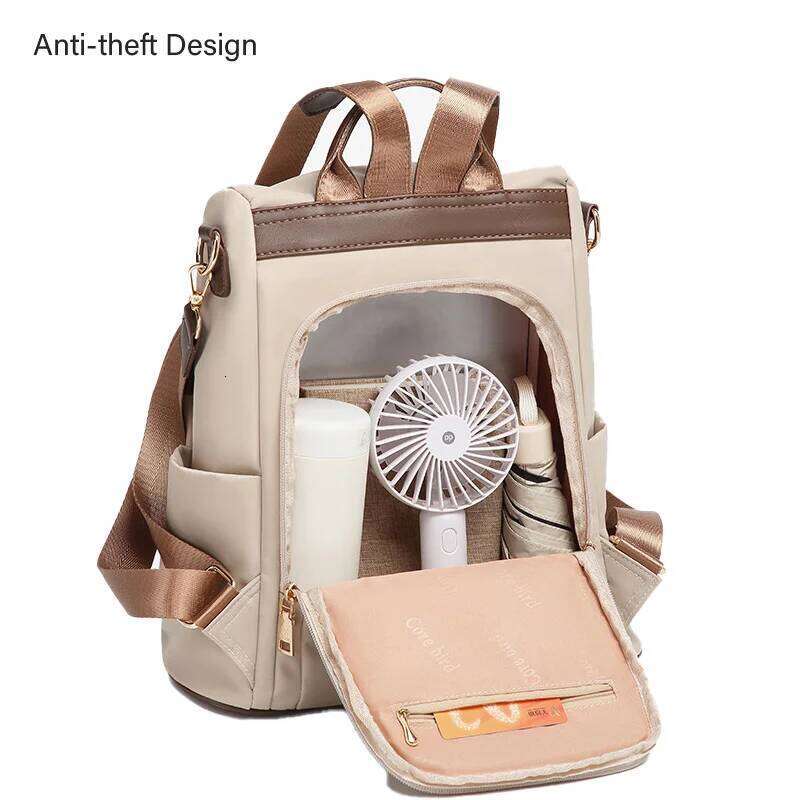 Laptop Large Capacity For Women Lightweight Rucksack Nylon 2 In 1 Backpack Handbag Anti-Theft Travel Bag Daypack