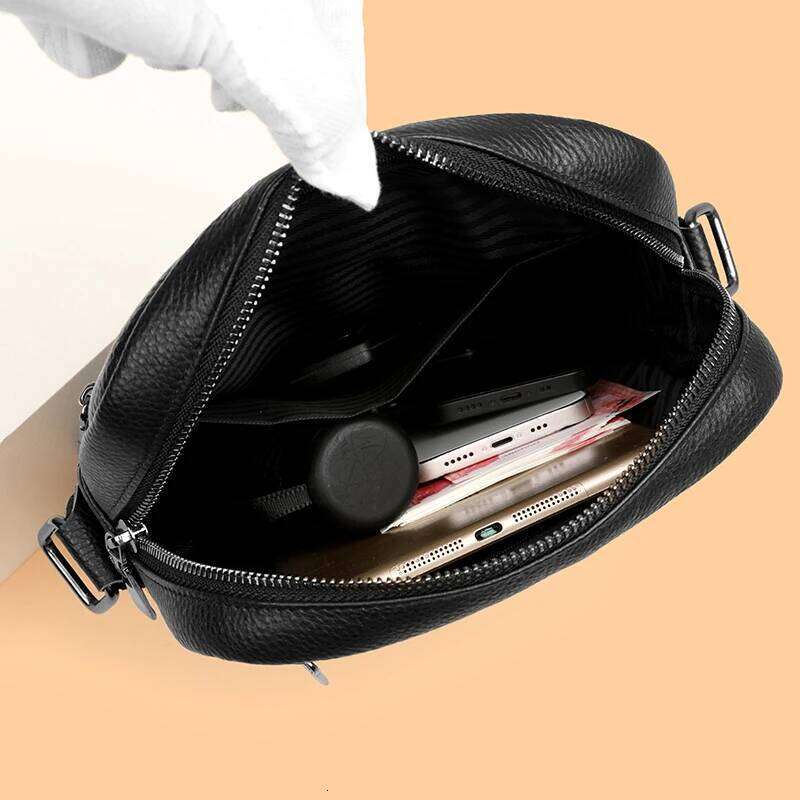 100% Genuine Leather Men's Shoulder Messenger Bag Crossbody Bags new Small Man Designer Handbag Bolso Male