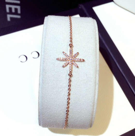 New Fashion Korean and Japanese Style Trendy Exquisite Zircon Starlight Elegant Versatile Bracelet Jewelry S00239