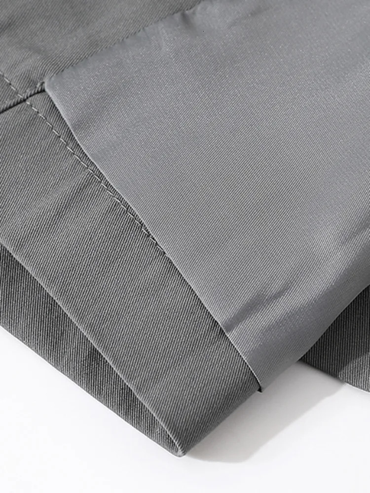 ZMEENNA Womens Gray Double Breasted Trench Coat With Belt Notched Lapel Loose Fit Long Jacket Casual Spring Outerwear ZM1062 250805