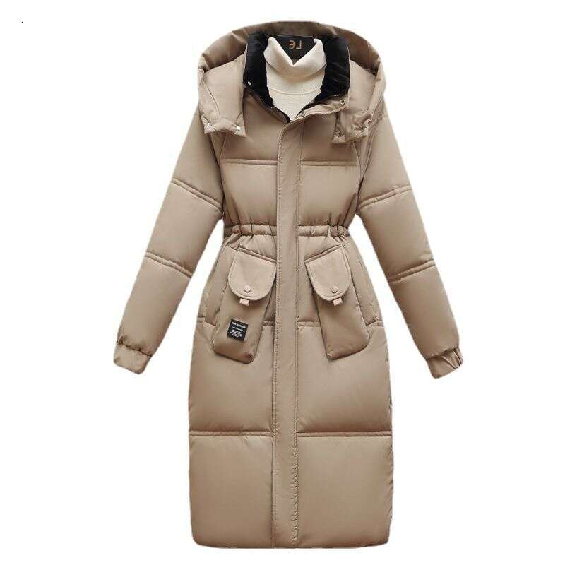 Winter new Hooded Cotton jacket Women Parkas Mid-Length Thick Warm Windproof Padded Clothes Casual Loose Snow Wear Overcoat