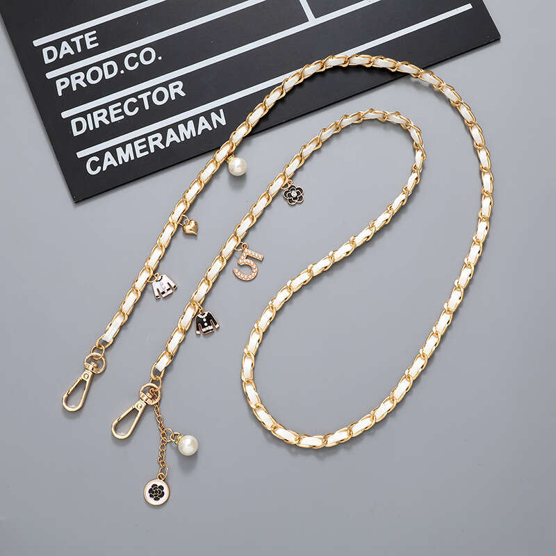 Bag Charm Designer charms women Camellia Accessories Number 5 shoulder Bags Multifunctional chain Shoulder Strap men Phone Lanyard Pendant