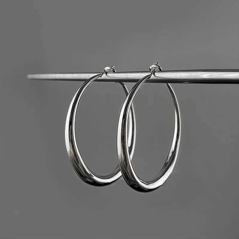 Fashion Exaggerated Big Circle Hoop Earrings for Women Statement Jewelry Smooth Circle Earrings Femme Hoop Earrings XJ250814