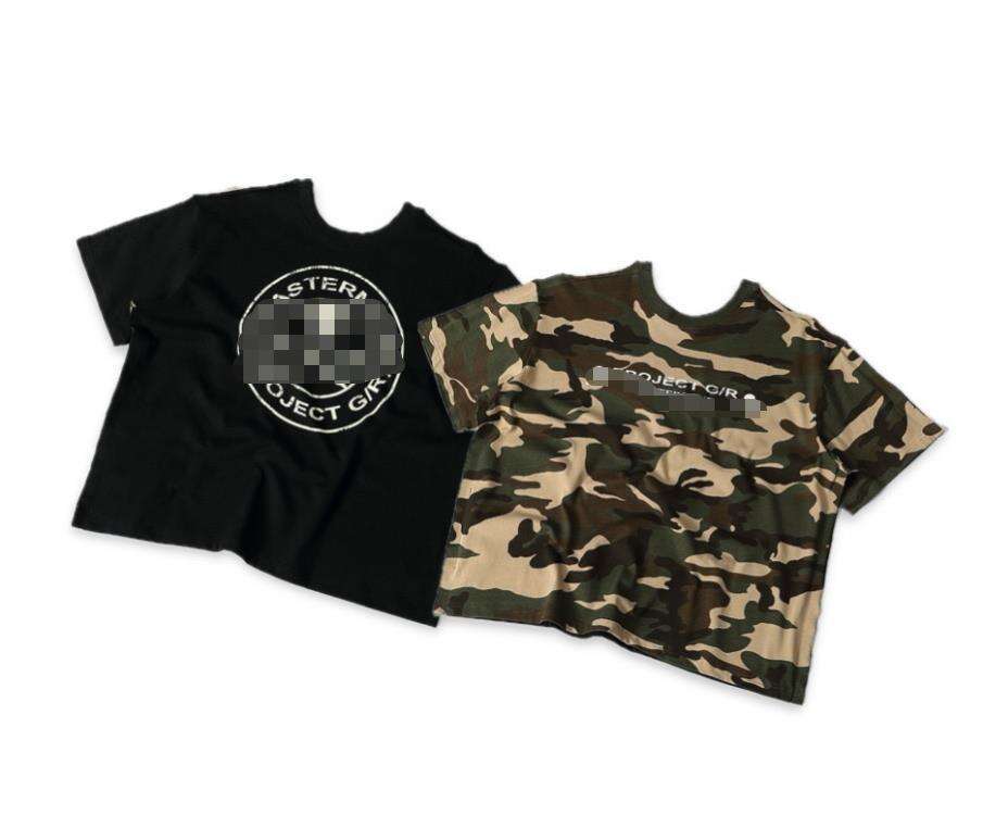 Niche Trendy Brand G/R Collaboration Skull Camouflage High Street Summer Unisex Couple Loose Short Sleeve T-Shirt Trend