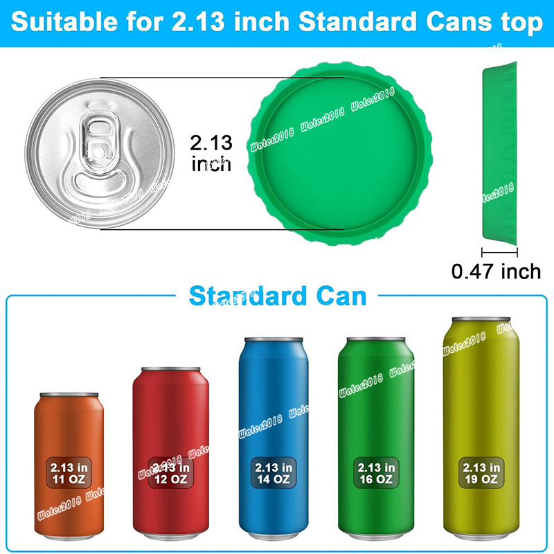 Silicone Soda Can Cover Lids Reusable Soda Can Lids Beer BPA Free Silicone