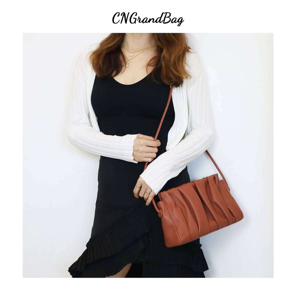 New Arrivals Genuine Leather Pouch Cloud Fashion Women Clutch Designer Ladies Crossbody Shoulder Bag Top Quality Handbag