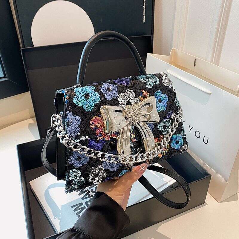 Women's 2024 European and American fashion portable crossbody shoulder tote bag