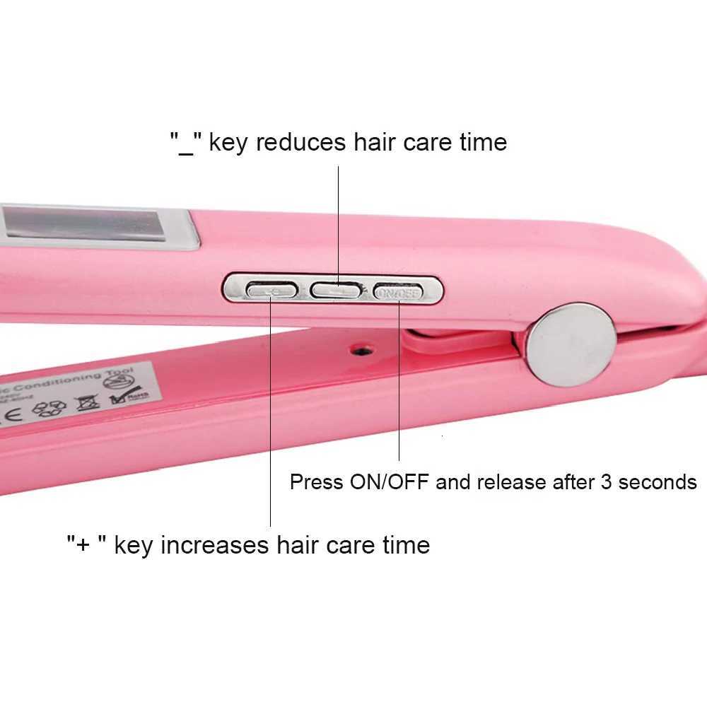 RUCHA Ultrasonic Infrared Hair Straightener Cold Hair Care Flat Iron for Professional Hair Treatment Recovers Damaged W250814