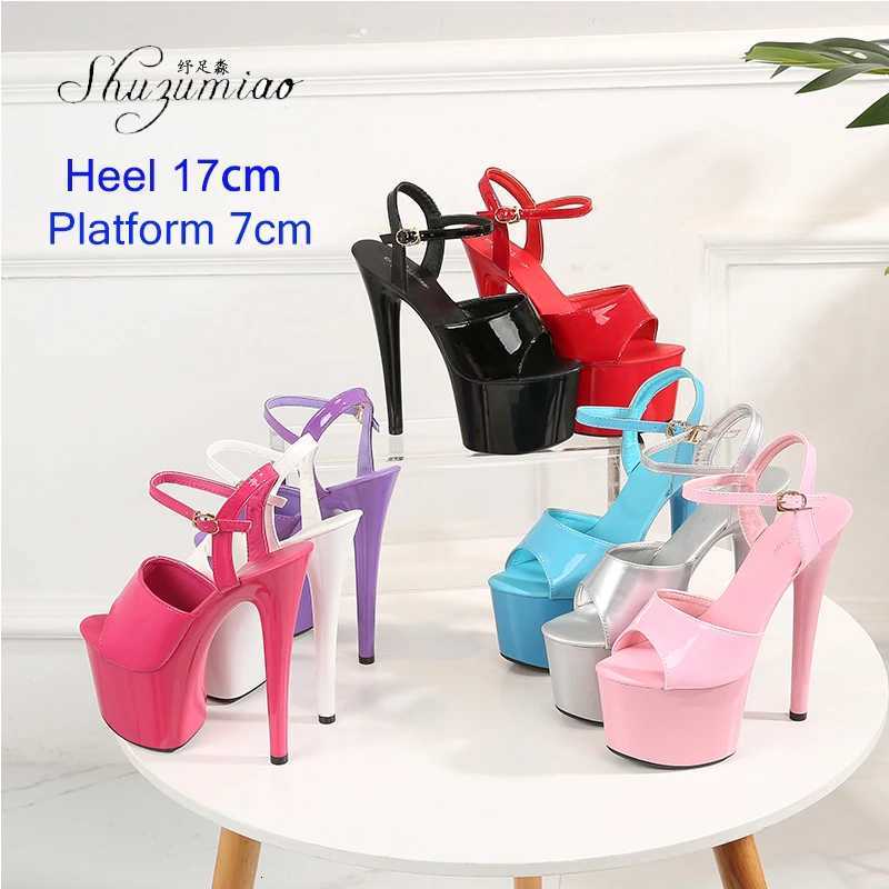 Brand New Sexy Strippers Dance Shoes Women Catwalk Show Sandals 13 15 17 CM High Heels Platform Girls Shoe Party Club Clearance Sale W250814