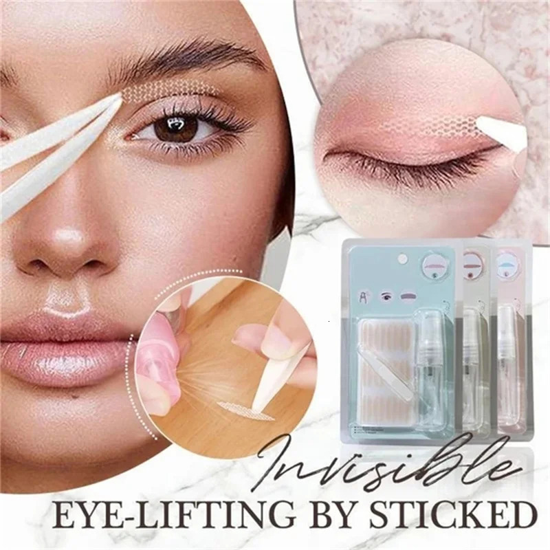 120 Pair Eyelid Tape Clear Beige Natural Sticker Invisible Eyelid Stickers Eyelid Stripe Big Eyes Makeup Beauty Tools 250811