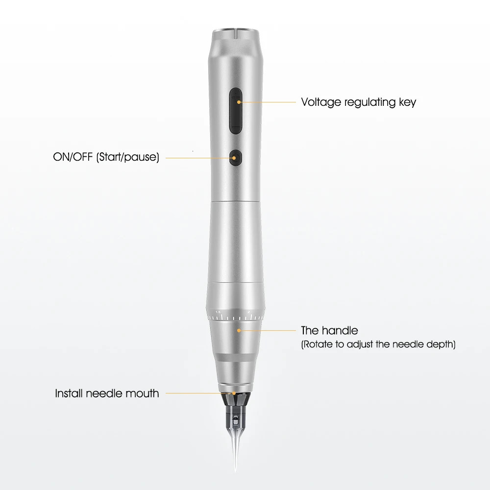 Wireless Tattoo Machine Rotary Pen Original German Motor Power Battery 1200mAh Fast Charge Stroke 35mm 250809