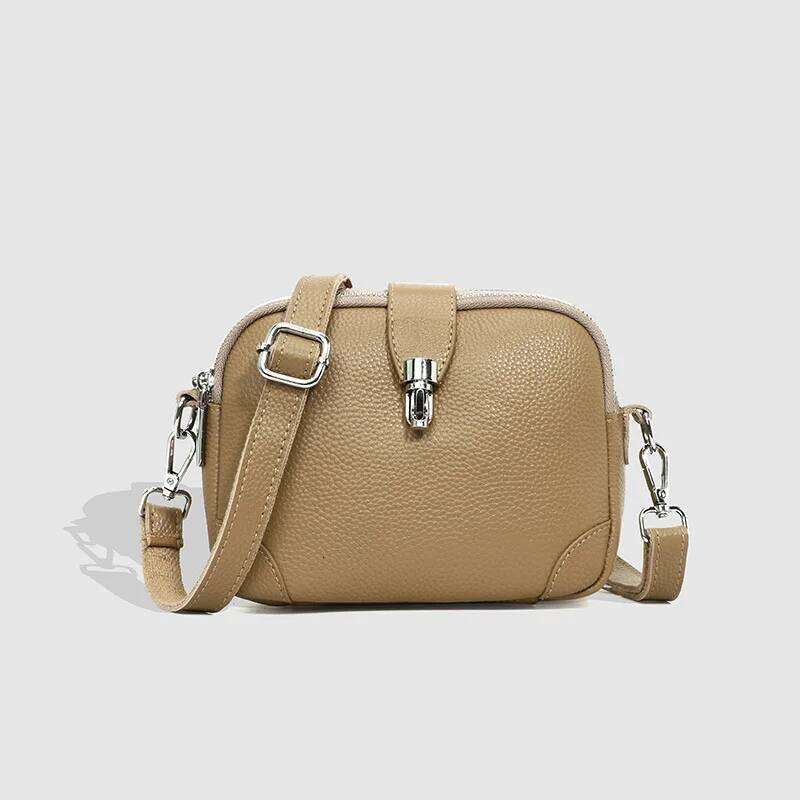 Genuine Leather Shoulder Crossbody Bag For Women Flap Bags Fashion Ladies Handbags Designer Cowhide Female Messenger Sac