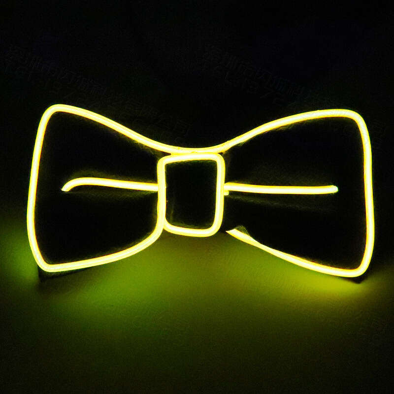 Suitable for Christmas Carnival LED Glowing Bow Tie Dance Party Costume Performance Props