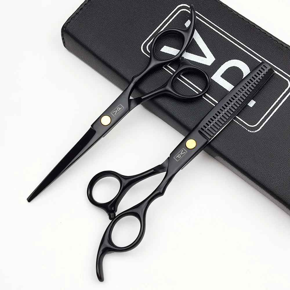 6.0 Hair Scissors Professional Hairdressing Scissors Set Barber Scissors Thinning Shears Hair Cutting Tool Hairdresser Scissors 250812