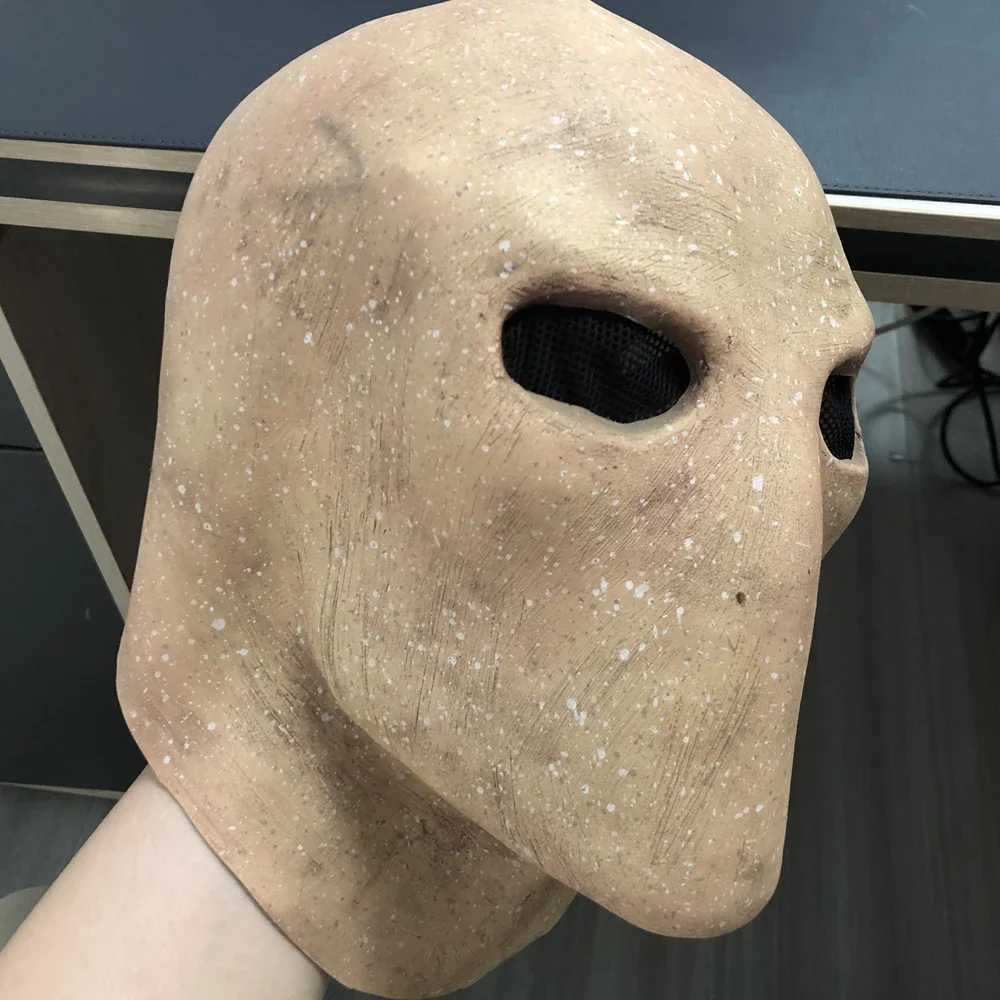 Slenderman Mask Cosplay Creepy Horror Faceless Man and Skull Latex Helmet Halloween Carnival Party Costume Props Y250814