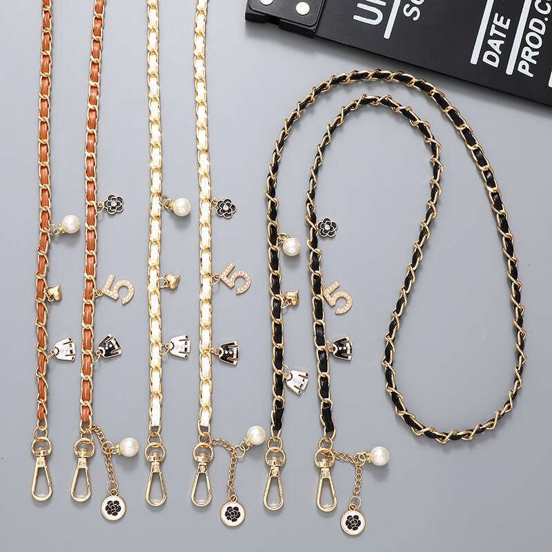 Bag Charm Designer charms women Camellia Accessories Number 5 shoulder Bags Multifunctional chain Shoulder Strap men Phone Lanyard Pendant