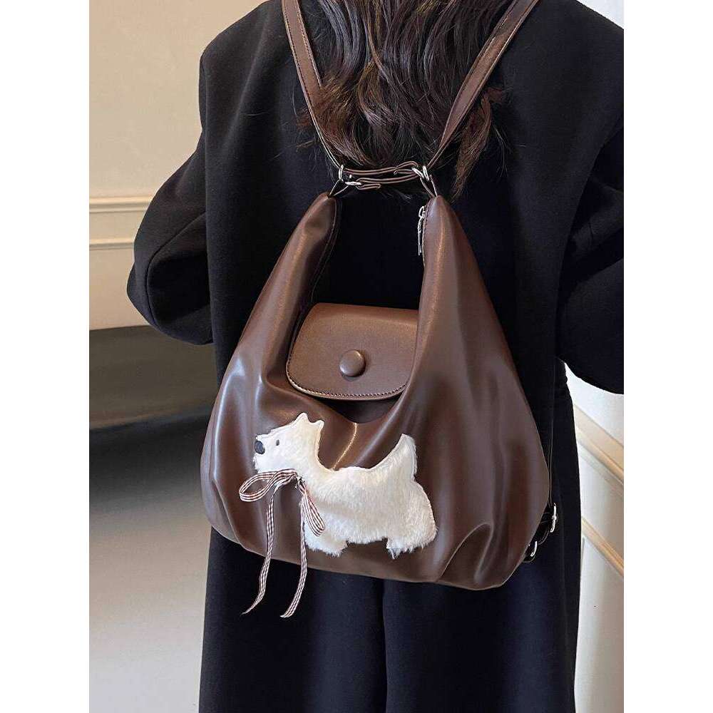 Cute Girl Large Capacity Tote 2025 Autumn Winter New Fashion Versatile NEW free shipping Shoulder Niche High-end Women's Bag